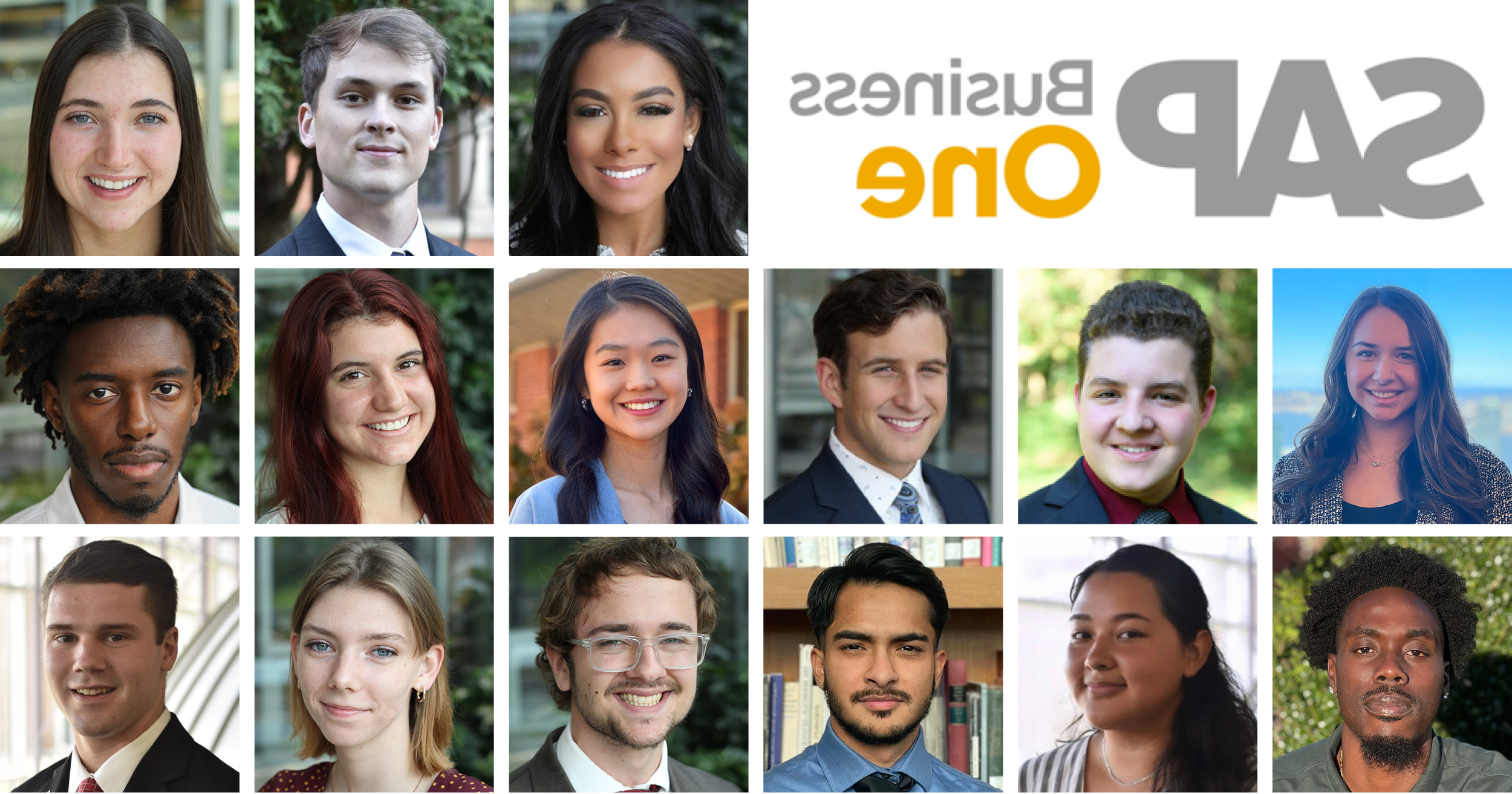 15名SAP Business One学生接受SAP 2023年夏季实习